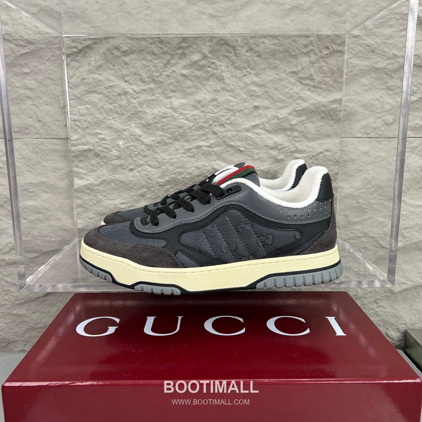 Gucci Double G Calfskin Leather High Low Sneakers with Distressed Cutout Panel TPU Sole Detail 구찌 더블G 카프스킨 레더 하이로우 스니커즈 디스트레스드 컷아웃 패널 TPU 솔 디테일 3cm 1