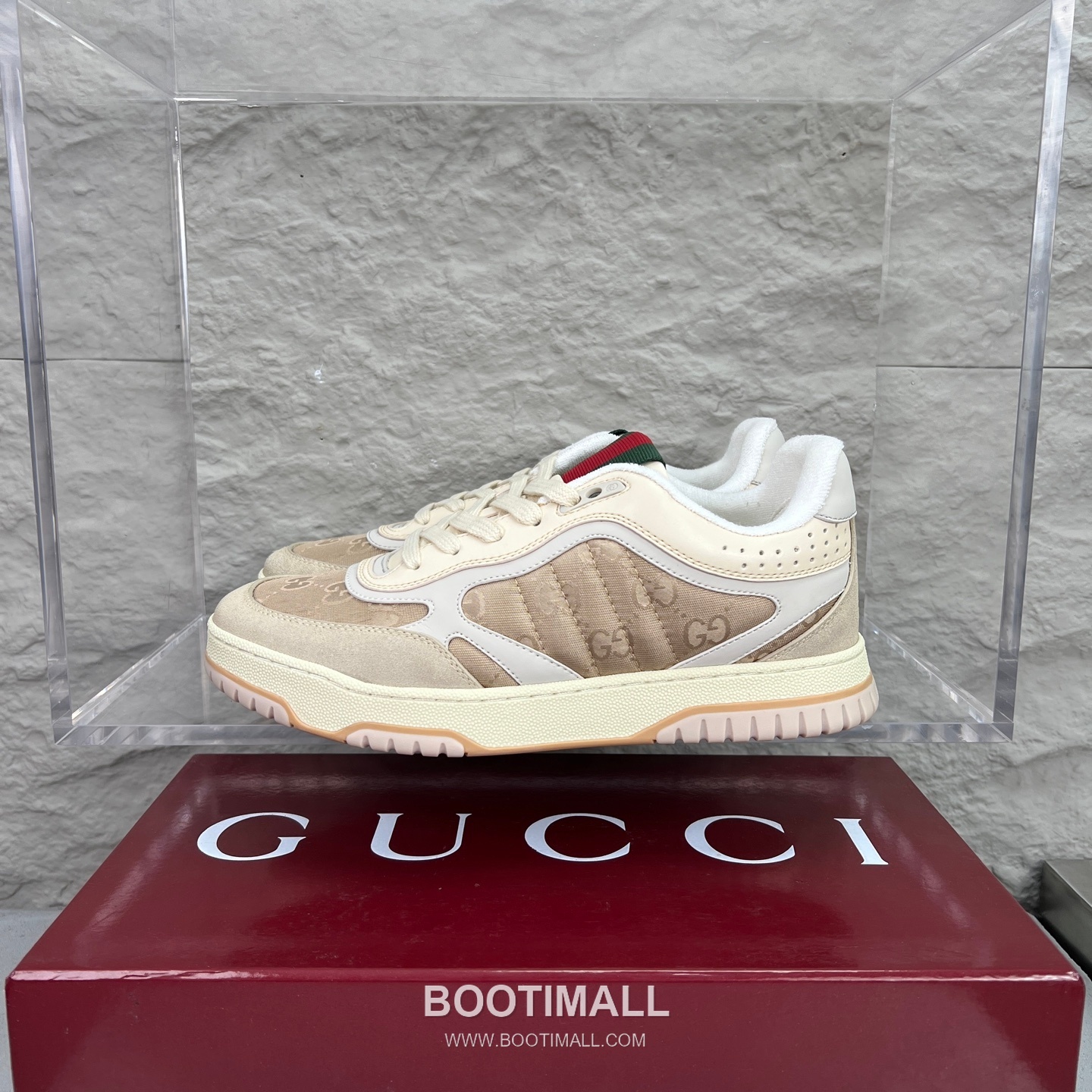 Gucci Double G Calfskin Leather High Low Sneakers with Distressed Cutout Panel TPU Sole Detail 구찌 더블G 카프스킨 레더 하이로우 스니커즈 디스트레스드 컷아웃 패널 TPU 솔 디테일 3cm 1