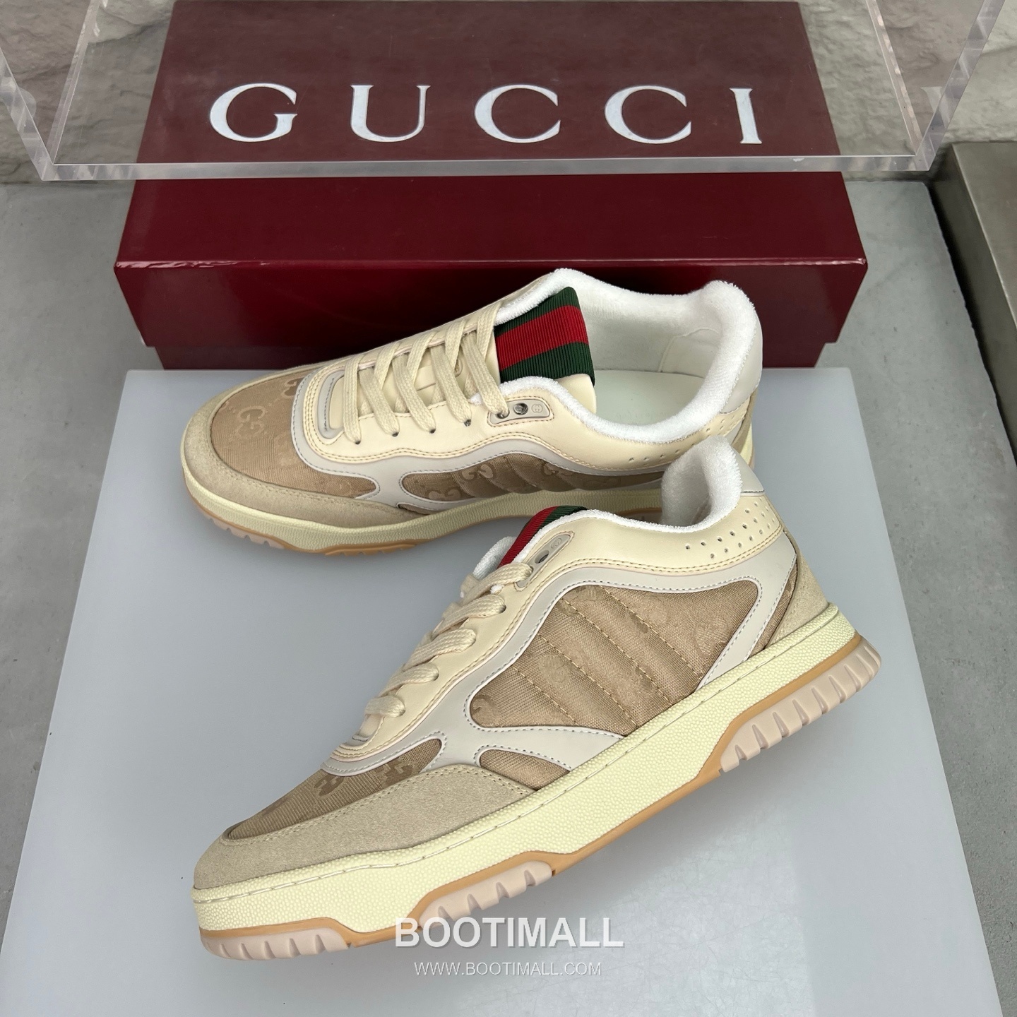 Gucci Double G Calfskin Leather High Low Sneakers with Distressed Cutout Panel TPU Sole Detail 구찌 더블G 카프스킨 레더 하이로우 스니커즈 디스트레스드 컷아웃 패널 TPU 솔 디테일 3cm 4