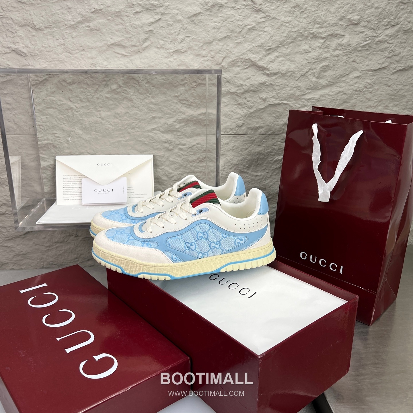 Gucci Double G Calfskin Leather High Low Sneakers with Distressed Cutout Panel TPU Sole Detail 구찌 더블G 카프스킨 레더 하이로우 스니커즈 디스트레스드 컷아웃 패널 TPU 솔 디테일 3cm 2