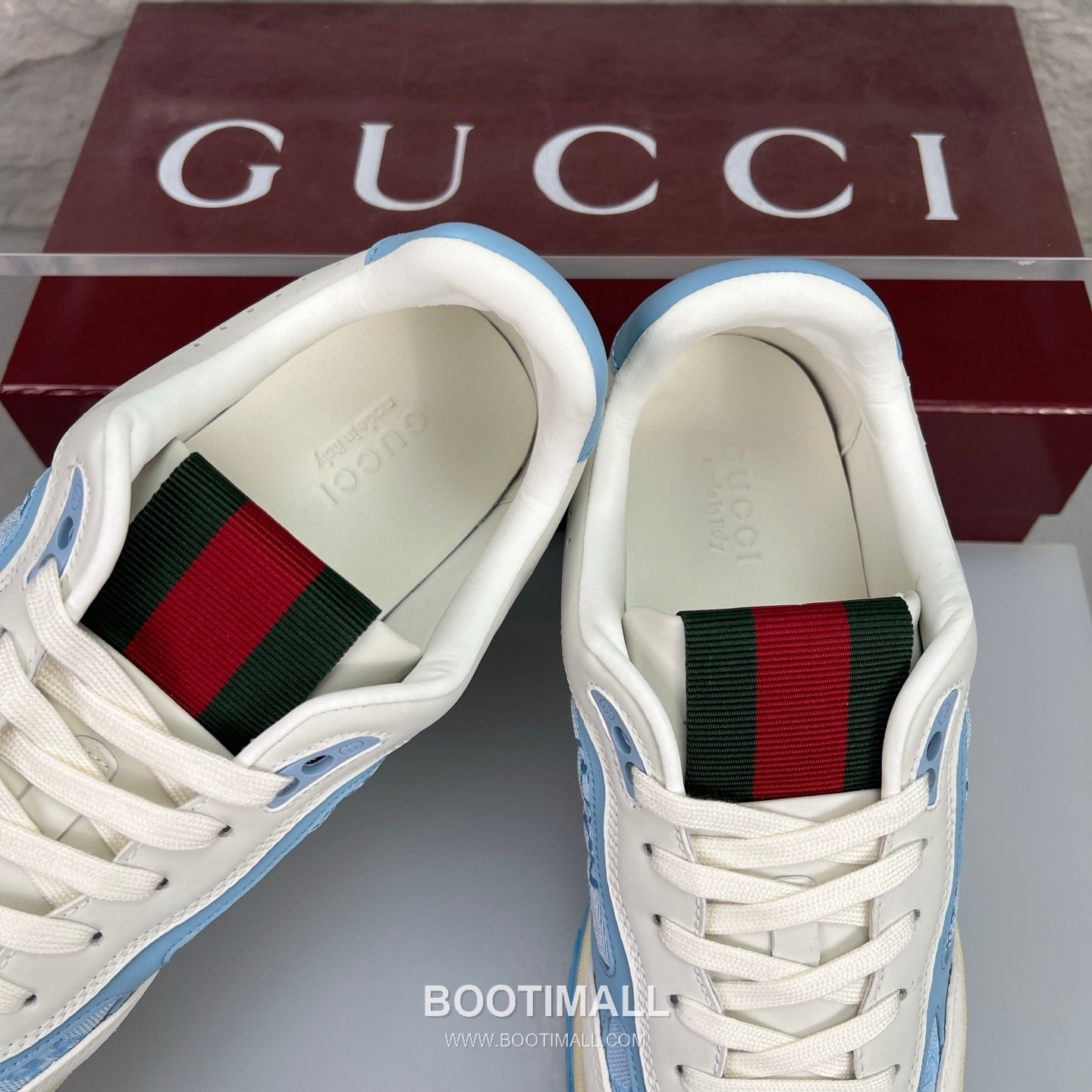Gucci Double G Calfskin Leather High Low Sneakers with Distressed Cutout Panel TPU Sole Detail 구찌 더블G 카프스킨 레더 하이로우 스니커즈 디스트레스드 컷아웃 패널 TPU 솔 디테일 3cm 7