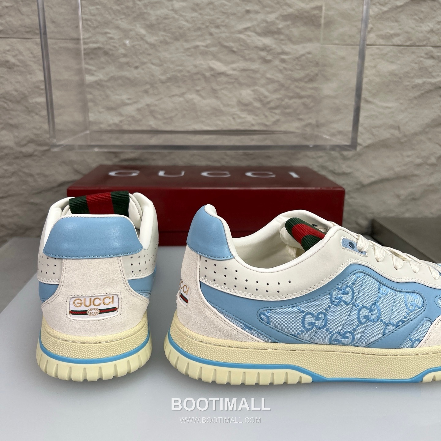 Gucci Double G Calfskin Leather High Low Sneakers with Distressed Cutout Panel TPU Sole Detail 구찌 더블G 카프스킨 레더 하이로우 스니커즈 디스트레스드 컷아웃 패널 TPU 솔 디테일 3cm 8