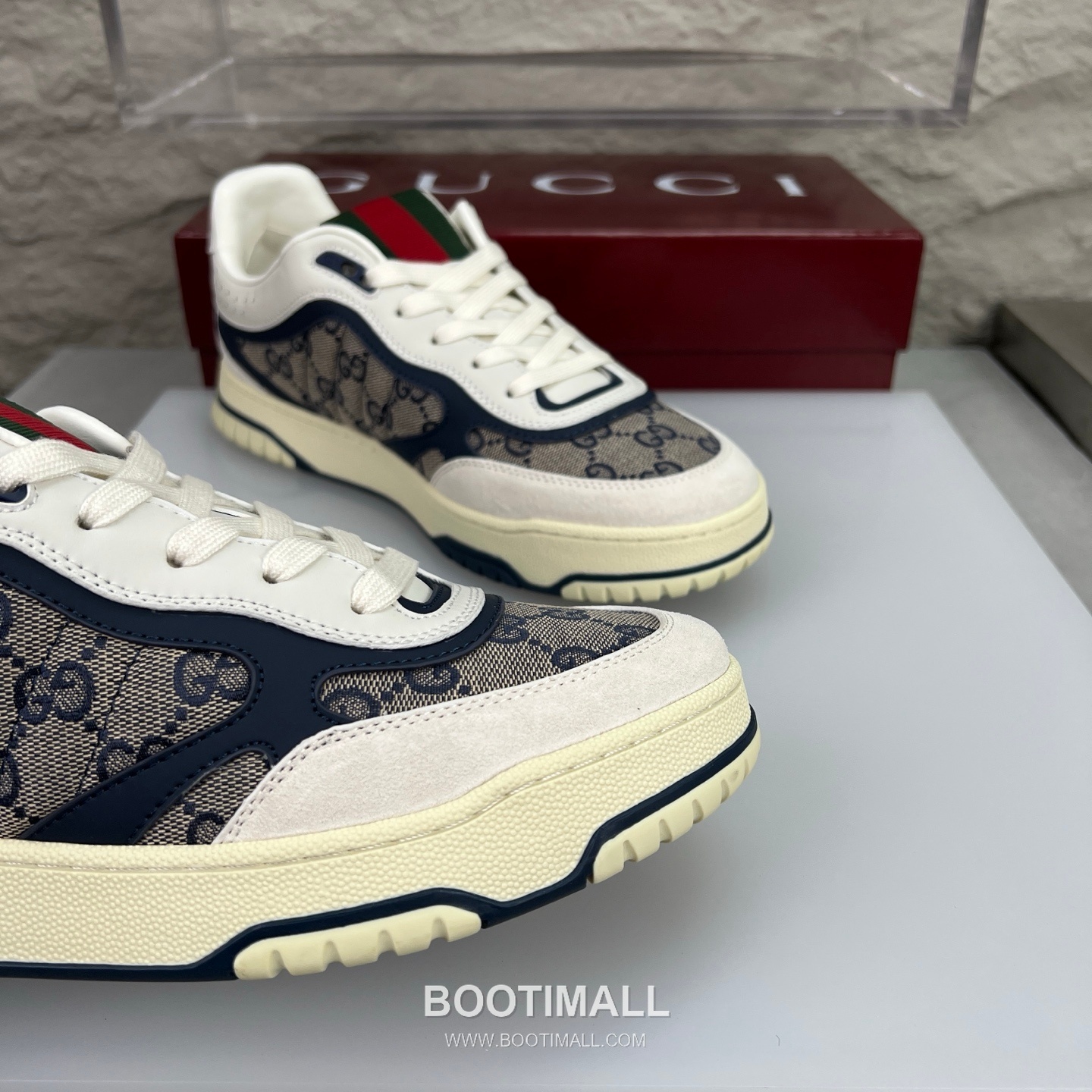 Gucci Double G Calfskin Leather High Low Sneakers with Distressed Cutout Panel TPU Sole Detail 구찌 더블G 카프스킨 레더 하이로우 스니커즈 디스트레스드 컷아웃 패널 TPU 솔 디테일 3cm 6