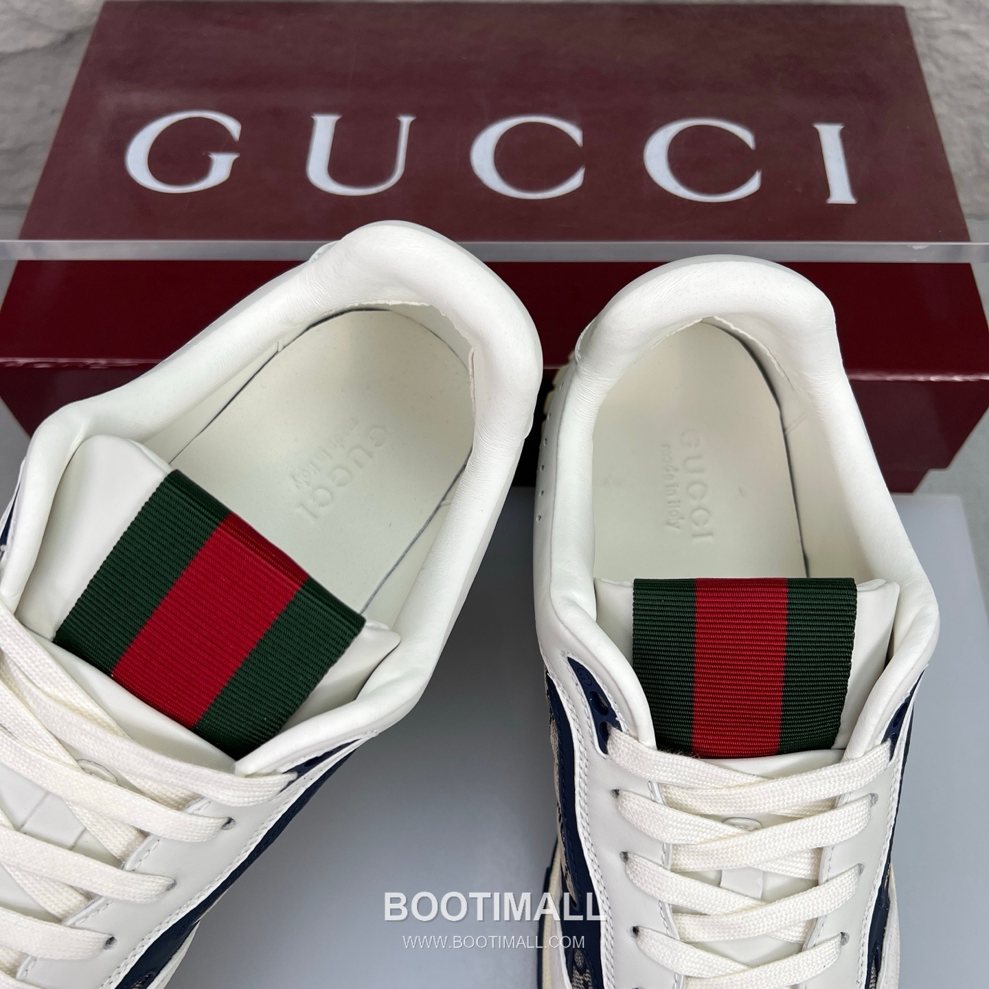 Gucci Double G Calfskin Leather High Low Sneakers with Distressed Cutout Panel TPU Sole Detail 구찌 더블G 카프스킨 레더 하이로우 스니커즈 디스트레스드 컷아웃 패널 TPU 솔 디테일 3cm 7