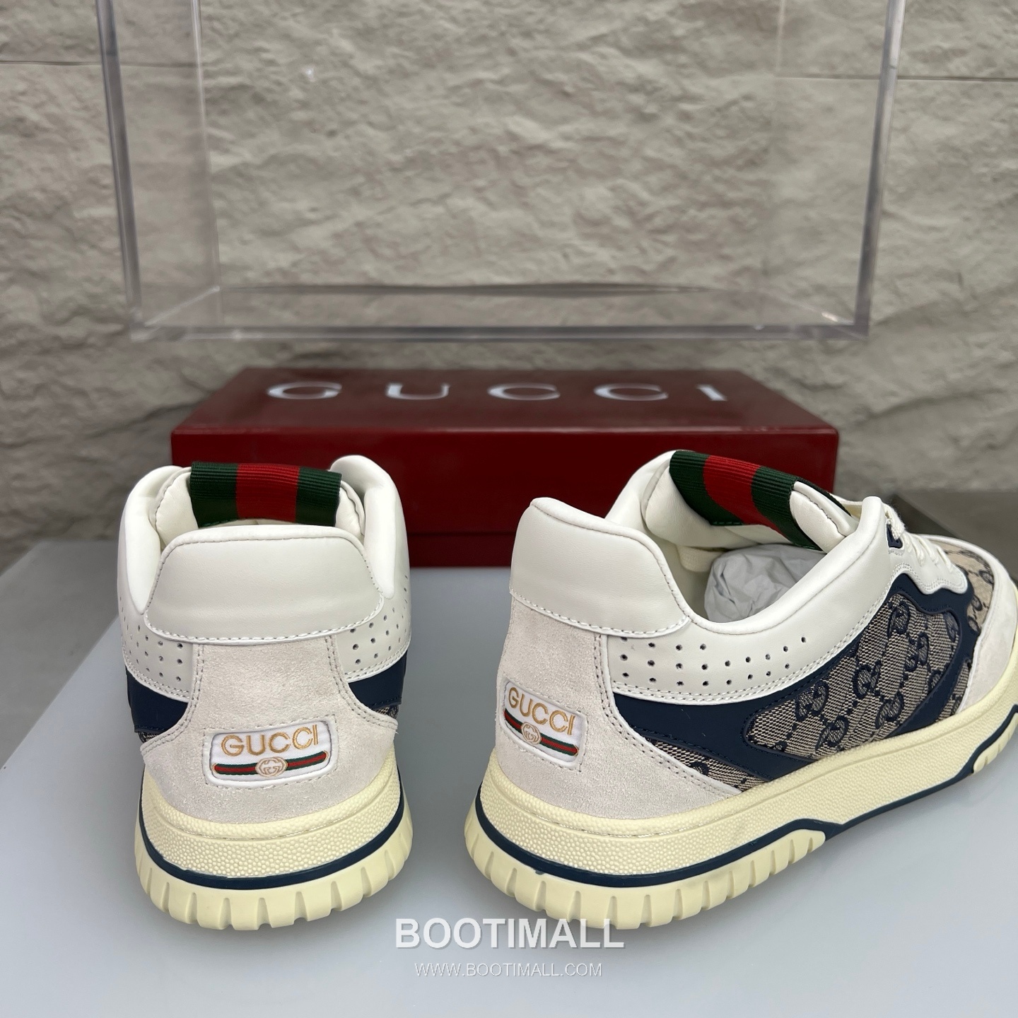 Gucci Double G Calfskin Leather High Low Sneakers with Distressed Cutout Panel TPU Sole Detail 구찌 더블G 카프스킨 레더 하이로우 스니커즈 디스트레스드 컷아웃 패널 TPU 솔 디테일 3cm 8