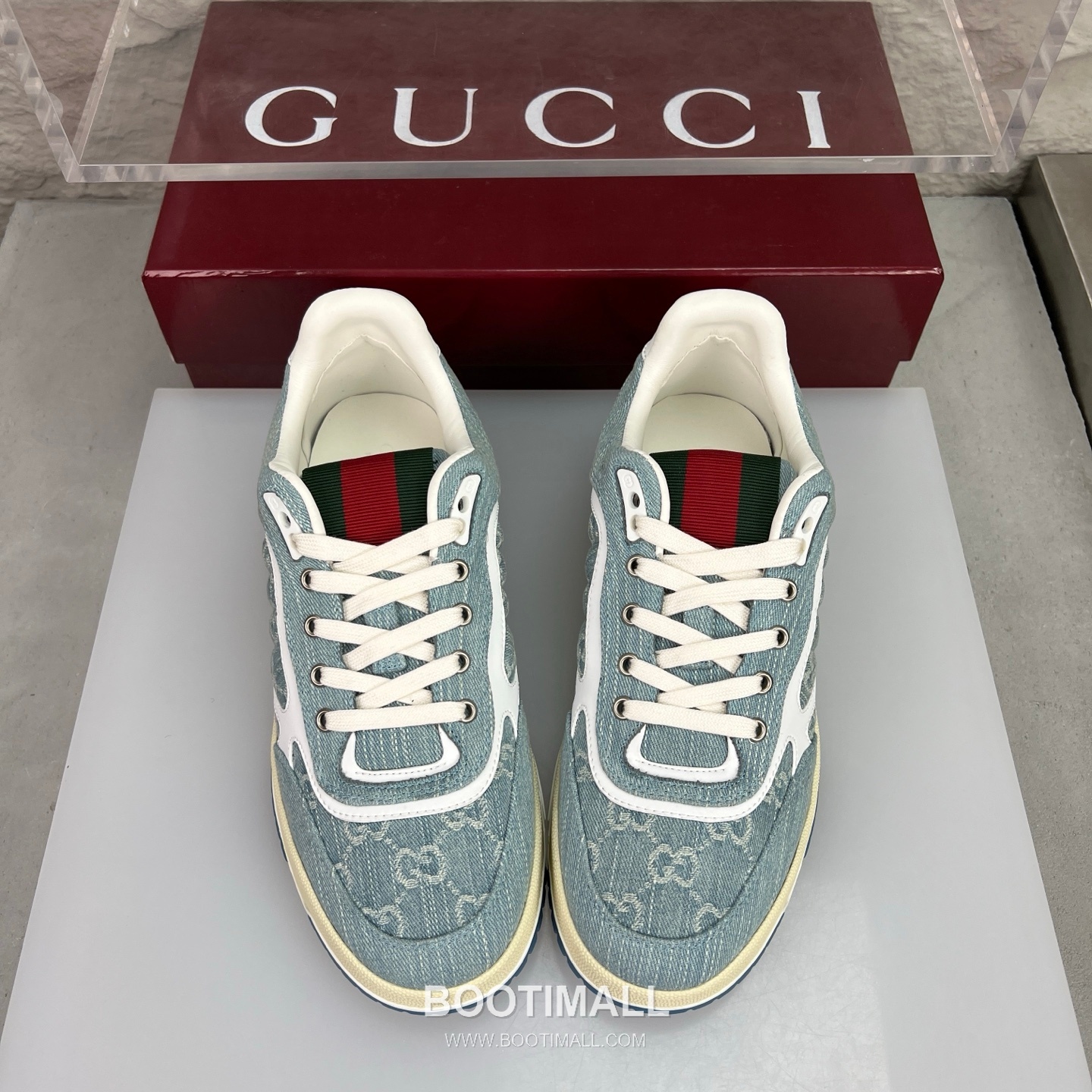 Gucci Double G Calfskin Leather High Low Sneakers with Distressed Cutout Panel TPU Sole Detail 구찌 더블G 카프스킨 레더 하이로우 스니커즈 디스트레스드 컷아웃 패널 TPU 솔 디테일 3cm 3