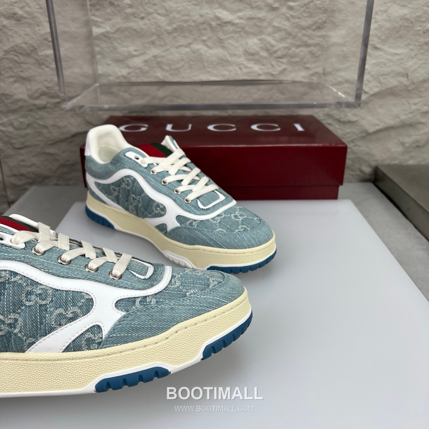 Gucci Double G Calfskin Leather High Low Sneakers with Distressed Cutout Panel TPU Sole Detail 구찌 더블G 카프스킨 레더 하이로우 스니커즈 디스트레스드 컷아웃 패널 TPU 솔 디테일 3cm 6