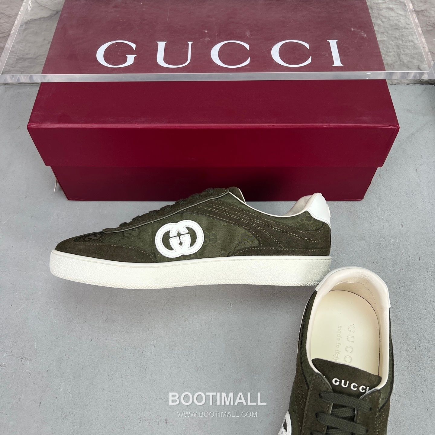 Gucci German Trainer Velvet Low Sneakers with Embossed Logo TPU Sole Detail 구찌 저먼 트레이너 벨벳 로우 스니커즈 엠보싱 로고 TPU 솔 디테일 3cm 5