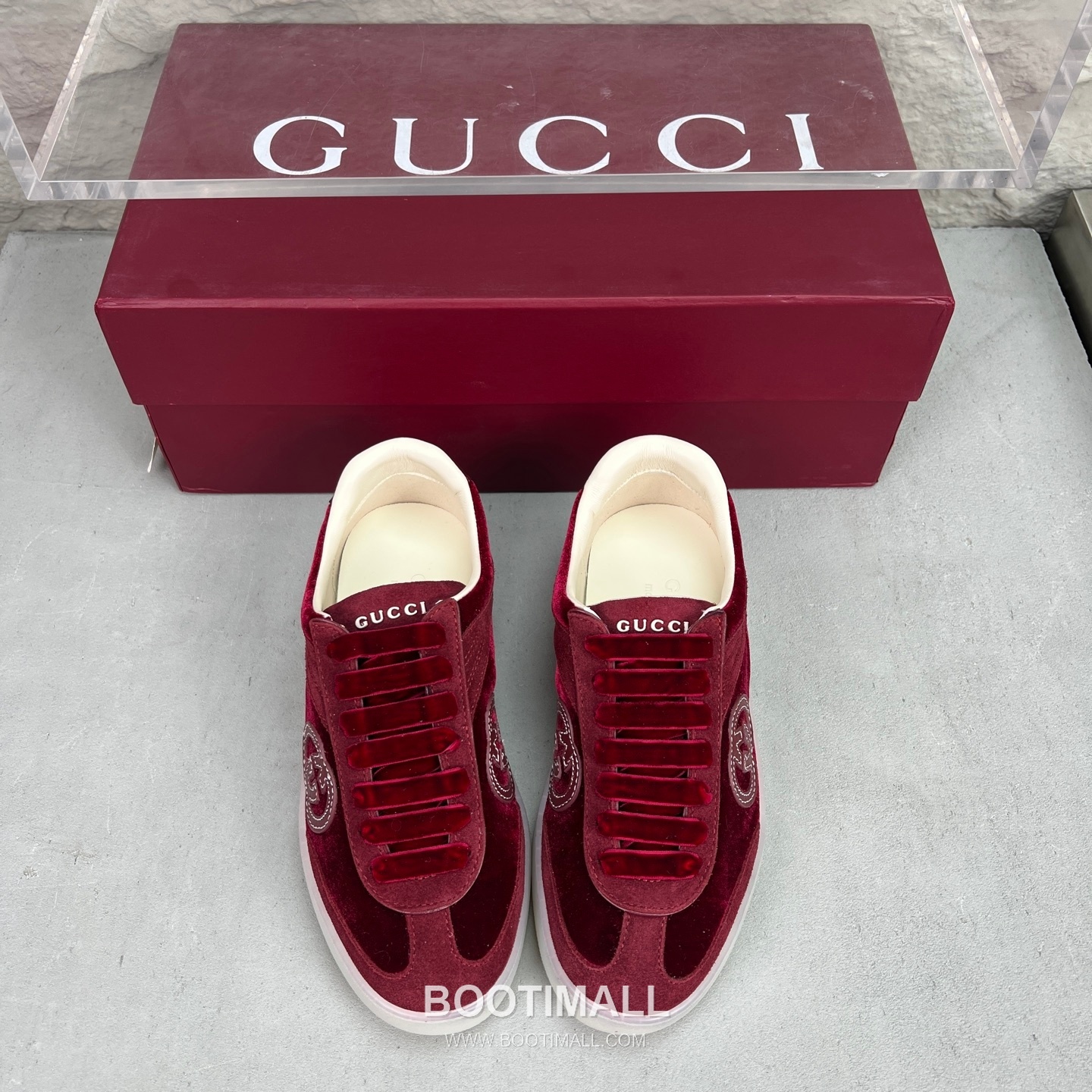 Gucci German Trainer Velvet Low Sneakers with Embossed Logo TPU Sole Detail 구찌 저먼 트레이너 벨벳 로우 스니커즈 엠보싱 로고 TPU 솔 디테일 3cm 3