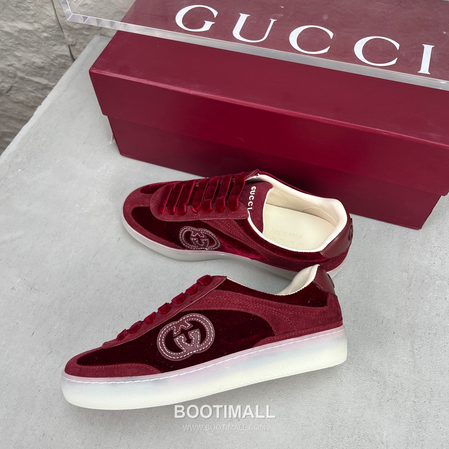 Gucci German Trainer Velvet Low Sneakers with Embossed Logo TPU Sole Detail 구찌 저먼 트레이너 벨벳 로우 스니커즈 엠보싱 로고 TPU 솔 디테일 3cm 4