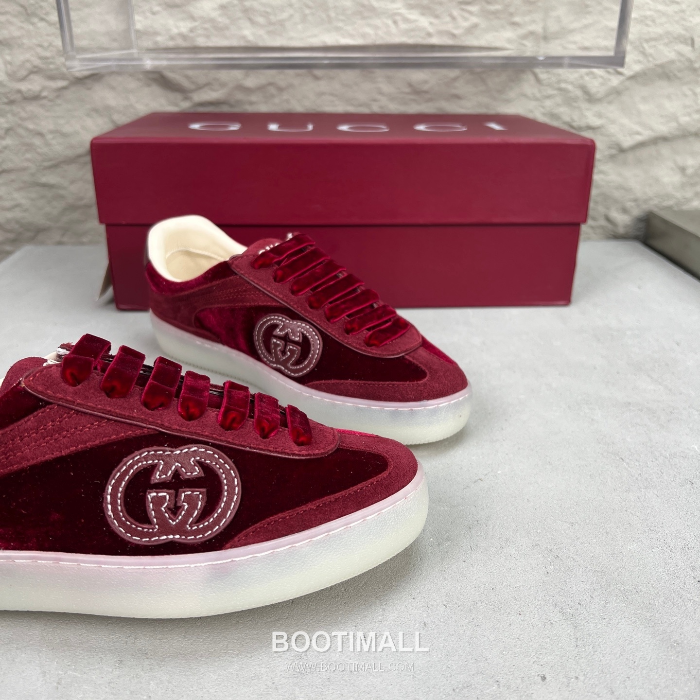 Gucci German Trainer Velvet Low Sneakers with Embossed Logo TPU Sole Detail 구찌 저먼 트레이너 벨벳 로우 스니커즈 엠보싱 로고 TPU 솔 디테일 3cm 6