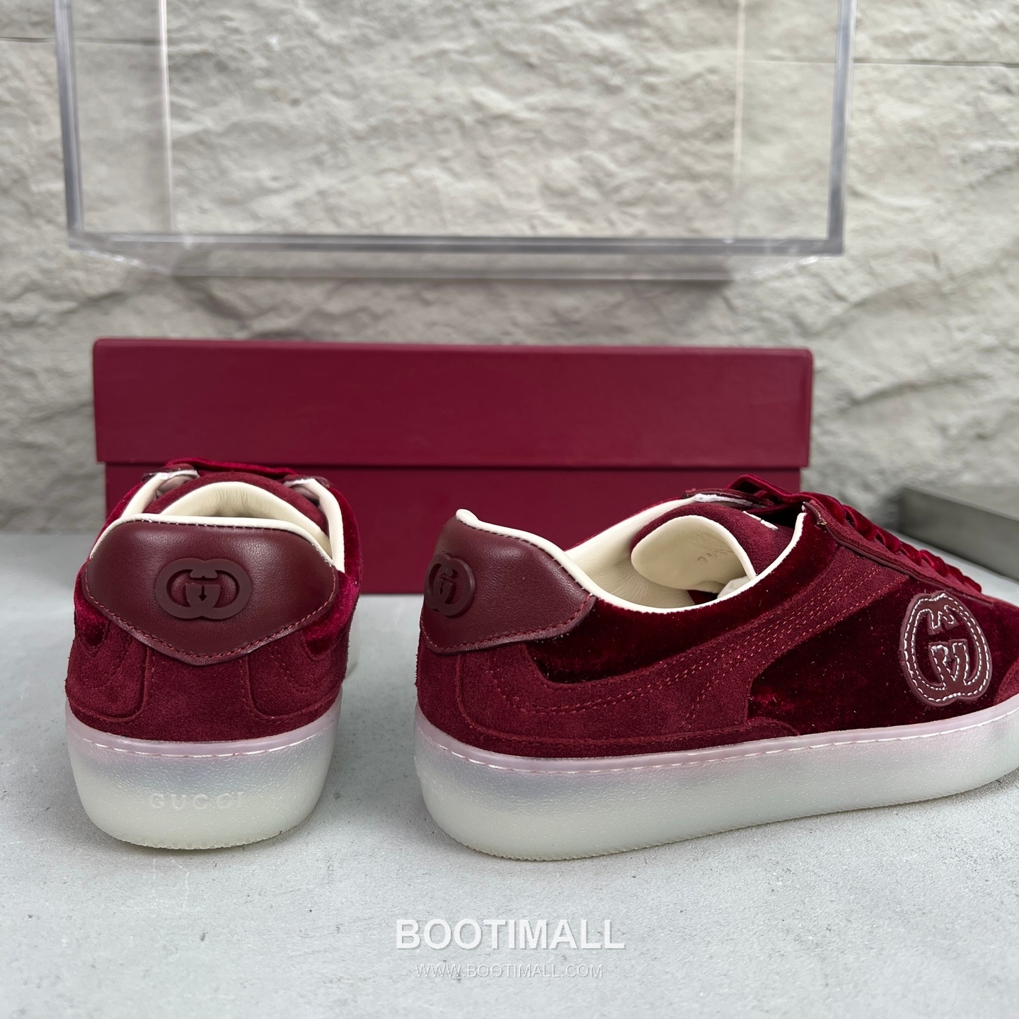 Gucci German Trainer Velvet Low Sneakers with Embossed Logo TPU Sole Detail 구찌 저먼 트레이너 벨벳 로우 스니커즈 엠보싱 로고 TPU 솔 디테일 3cm 8