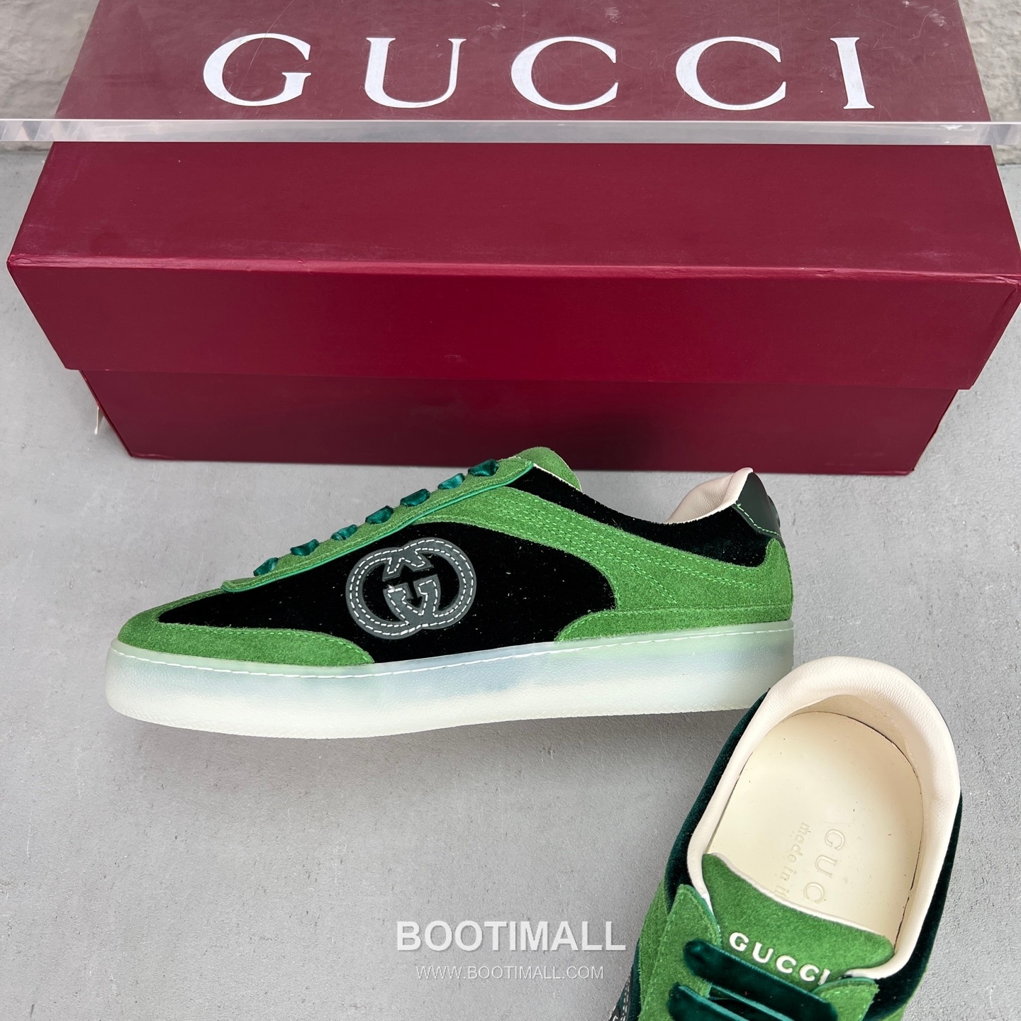Gucci German Trainer Velvet Low Sneakers with Embossed Logo TPU Sole Detail 구찌 저먼 트레이너 벨벳 로우 스니커즈 엠보싱 로고 TPU 솔 디테일 3cm 5