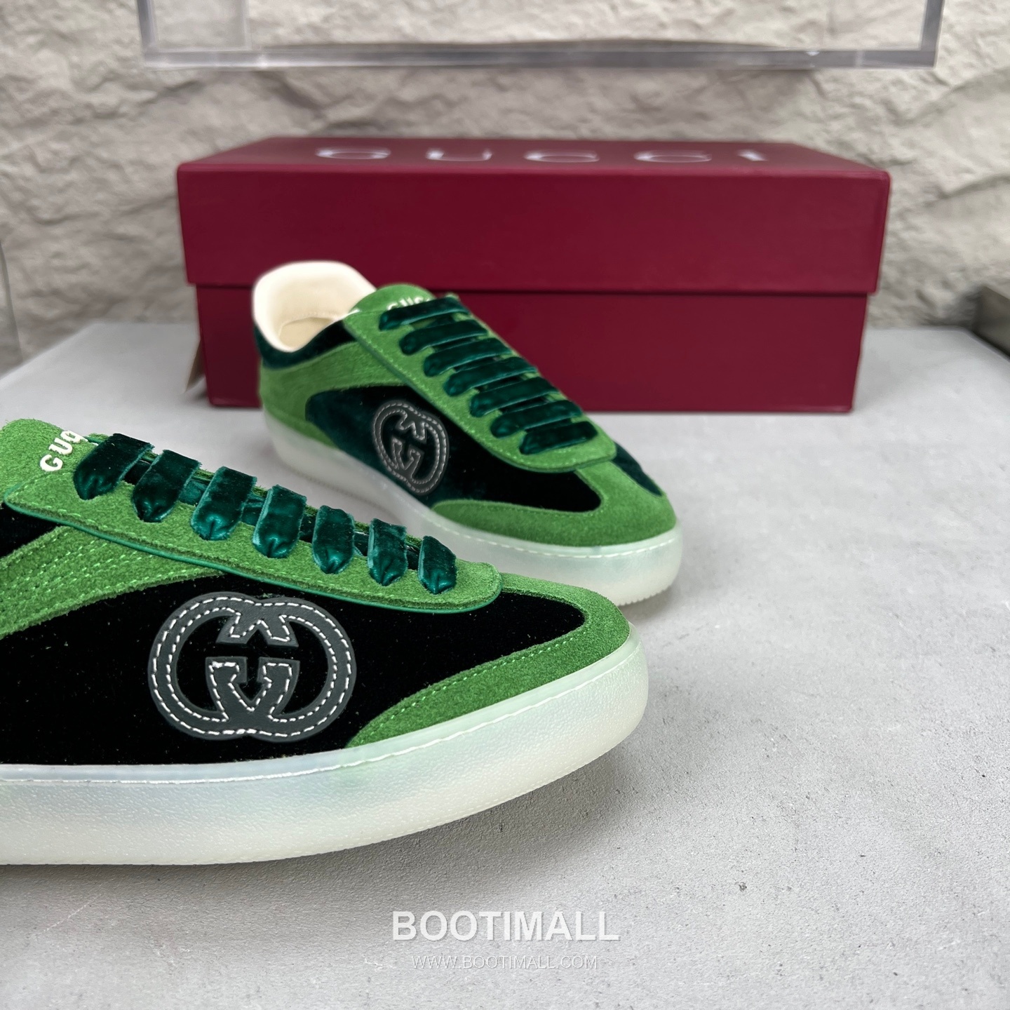 Gucci German Trainer Velvet Low Sneakers with Embossed Logo TPU Sole Detail 구찌 저먼 트레이너 벨벳 로우 스니커즈 엠보싱 로고 TPU 솔 디테일 3cm 6