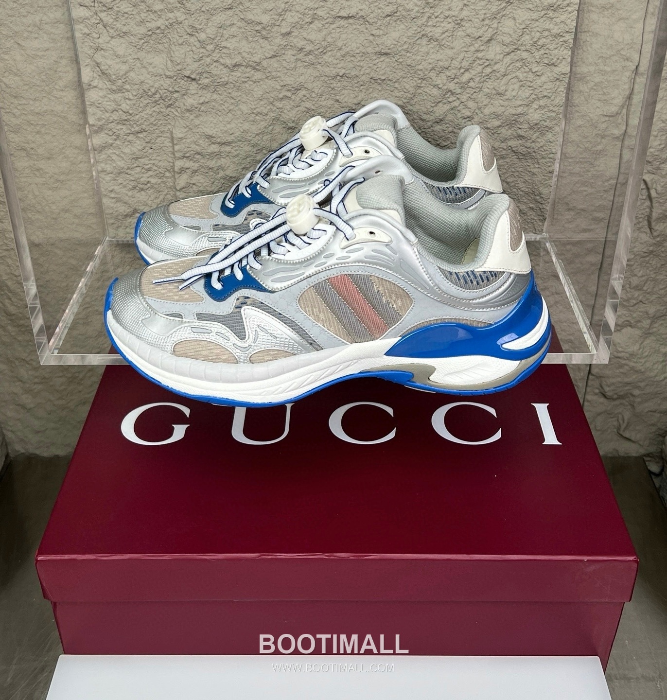 Gucci 2.0 Mesh Leather Low Sneakers with GG Reflective Stripe Double G Lock Detail EVA TPU Sole 구찌 2.0 메쉬 레더 로우 스니커즈 GG 리플렉티브 스트라이프 더블G 락 디테일 EVA TPU 솔 4cm 1