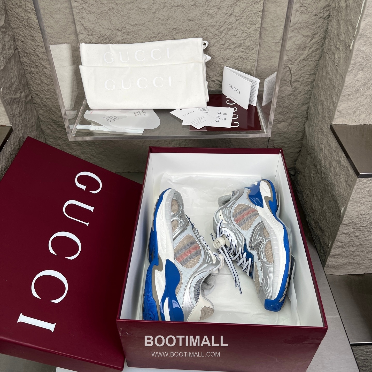 Gucci 2.0 Mesh Leather Low Sneakers with GG Reflective Stripe Double G Lock Detail EVA TPU Sole 구찌 2.0 메쉬 레더 로우 스니커즈 GG 리플렉티브 스트라이프 더블G 락 디테일 EVA TPU 솔 4cm 2