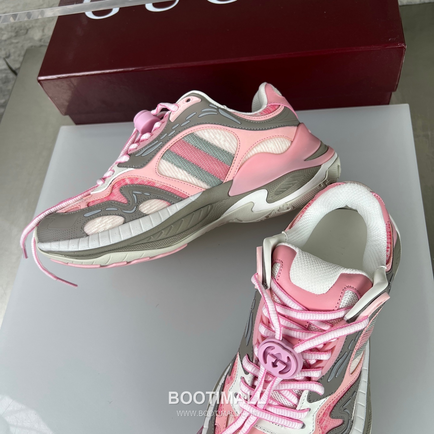 Gucci 2.0 Mesh Leather Low Sneakers with GG Reflective Stripe Double G Lock Detail EVA TPU Sole 구찌 2.0 메쉬 레더 로우 스니커즈 GG 리플렉티브 스트라이프 더블G 락 디테일 EVA TPU 솔 4cm 5