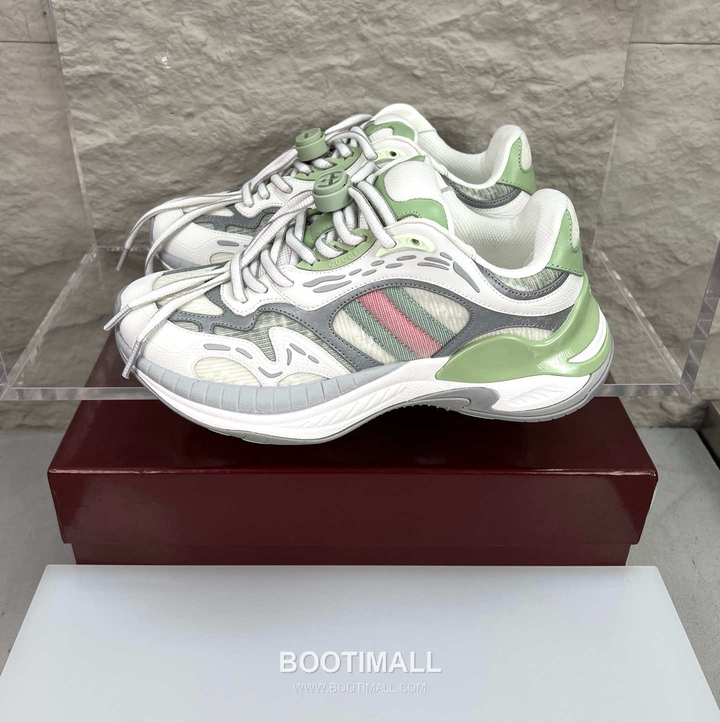 Gucci 2.0 Mesh Calfskin Leather Low Sneakers with GG Reflective Stripe Double G Lock Detail EVA TPU Sole 구찌 2.0 메쉬 카프스킨 레더 로우 스니커즈 GG 리플렉티브 스트라이프 더블G 락 디테일 EVA TPU 솔 4cm 1