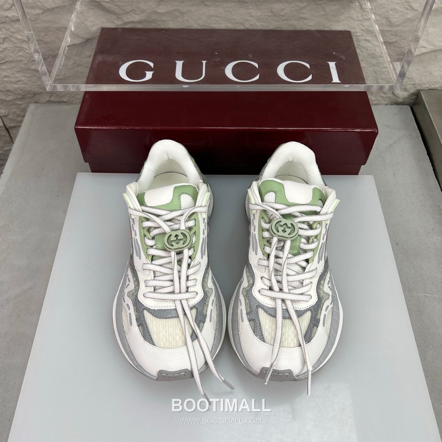 Gucci 2.0 Mesh Calfskin Leather Low Sneakers with GG Reflective Stripe Double G Lock Detail EVA TPU Sole 구찌 2.0 메쉬 카프스킨 레더 로우 스니커즈 GG 리플렉티브 스트라이프 더블G 락 디테일 EVA TPU 솔 4cm 3