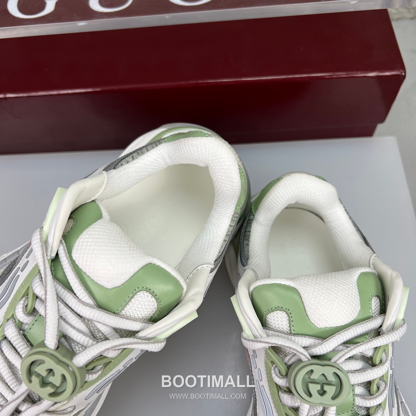 Gucci 2.0 Mesh Calfskin Leather Low Sneakers with GG Reflective Stripe Double G Lock Detail EVA TPU Sole 구찌 2.0 메쉬 카프스킨 레더 로우 스니커즈 GG 리플렉티브 스트라이프 더블G 락 디테일 EVA TPU 솔 4cm 7