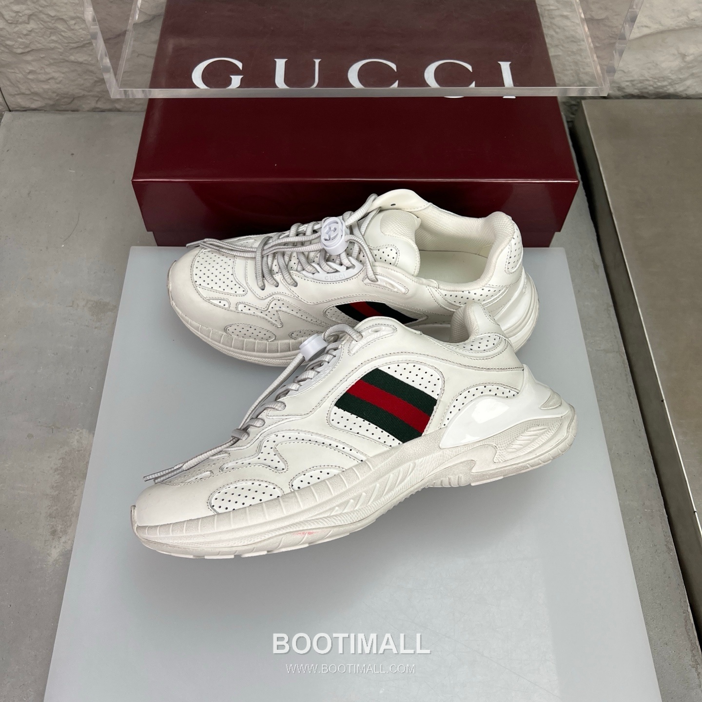 Gucci 2.0 Mesh Calfskin Leather Low Sneakers with GG Reflective Stripe Double G Lock Detail EVA TPU Sole 구찌 2.0 메쉬 카프스킨 레더 로우 스니커즈 GG 리플렉티브 스트라이프 더블G 락 디테일 EVA TPU 솔 4cm 4