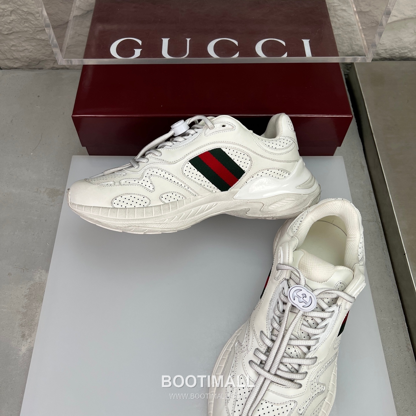 Gucci 2.0 Mesh Calfskin Leather Low Sneakers with GG Reflective Stripe Double G Lock Detail EVA TPU Sole 구찌 2.0 메쉬 카프스킨 레더 로우 스니커즈 GG 리플렉티브 스트라이프 더블G 락 디테일 EVA TPU 솔 4cm 5