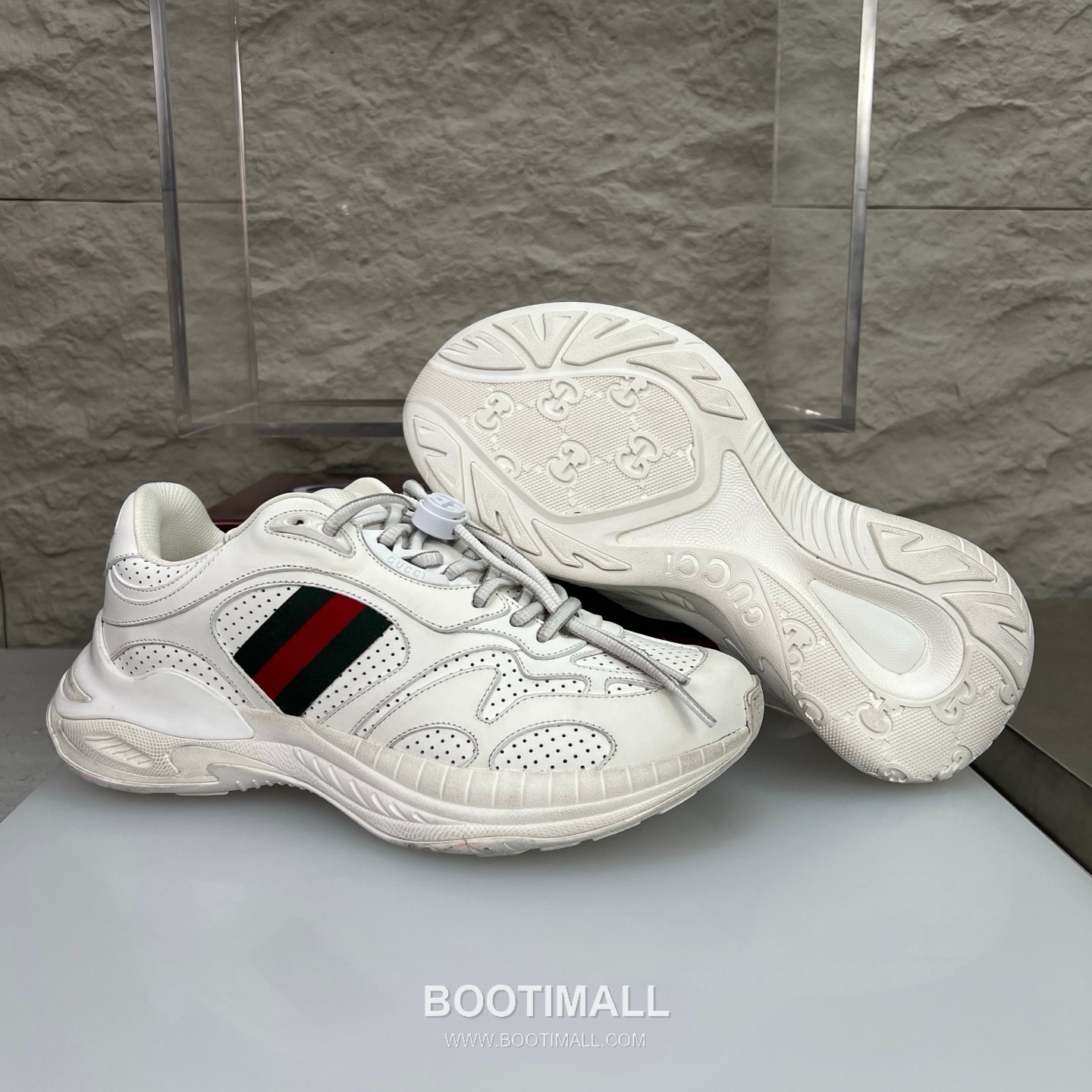 Gucci 2.0 Mesh Calfskin Leather Low Sneakers with GG Reflective Stripe Double G Lock Detail EVA TPU Sole 구찌 2.0 메쉬 카프스킨 레더 로우 스니커즈 GG 리플렉티브 스트라이프 더블G 락 디테일 EVA TPU 솔 4cm 9