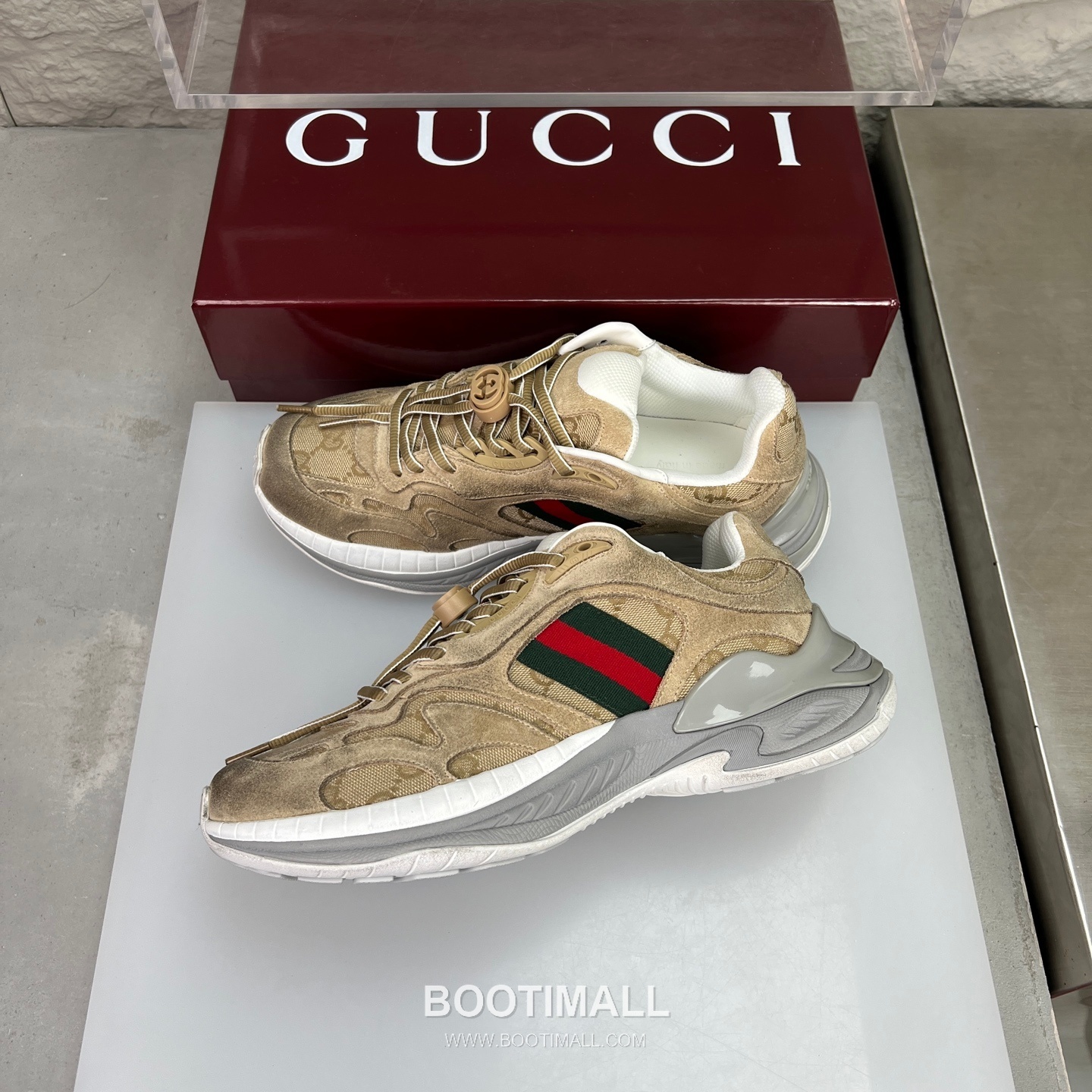 Gucci 2.0 Mesh Calfskin Leather Low Sneakers with GG Reflective Stripe Double G Lock Detail EVA TPU Sole 구찌 2.0 메쉬 카프스킨 레더 로우 스니커즈 GG 리플렉티브 스트라이프 더블G 락 디테일 EVA TPU 솔 4cm 4