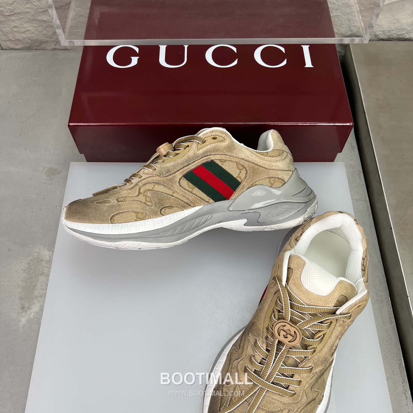Gucci 2.0 Mesh Calfskin Leather Low Sneakers with GG Reflective Stripe Double G Lock Detail EVA TPU Sole 구찌 2.0 메쉬 카프스킨 레더 로우 스니커즈 GG 리플렉티브 스트라이프 더블G 락 디테일 EVA TPU 솔 4cm 5