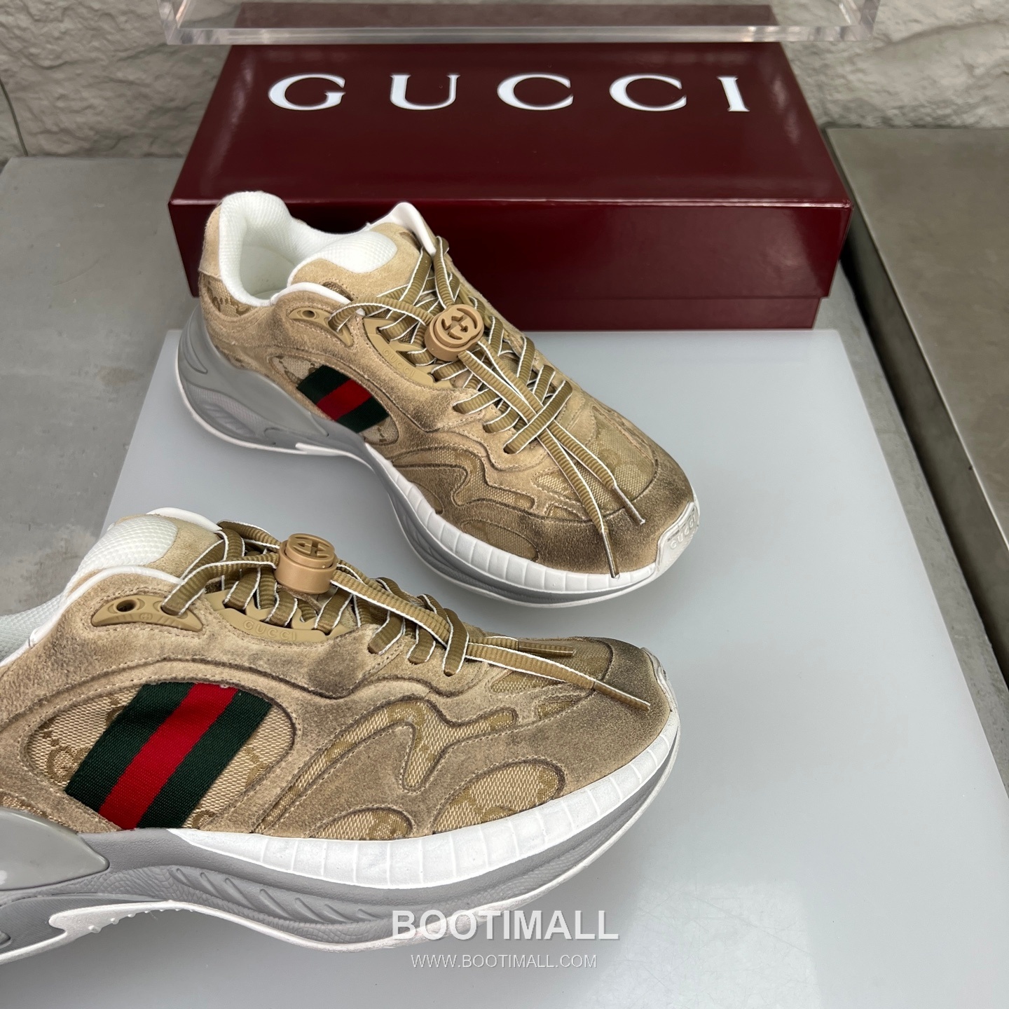 Gucci 2.0 Mesh Calfskin Leather Low Sneakers with GG Reflective Stripe Double G Lock Detail EVA TPU Sole 구찌 2.0 메쉬 카프스킨 레더 로우 스니커즈 GG 리플렉티브 스트라이프 더블G 락 디테일 EVA TPU 솔 4cm 6