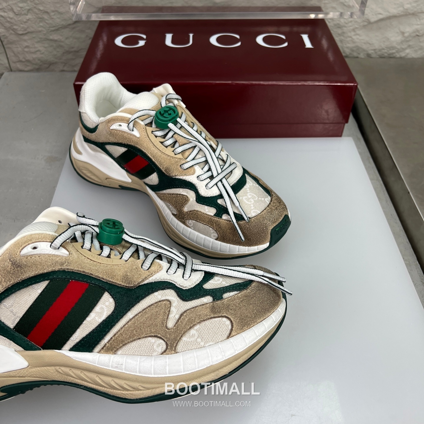 Gucci 2.0 Mesh Calfskin Leather Low Sneakers with GG Reflective Stripe Double G Lock Detail EVA TPU Sole 구찌 2.0 메쉬 카프스킨 레더 로우 스니커즈 GG 리플렉티브 스트라이프 더블G 락 디테일 EVA TPU 솔 4cm 6