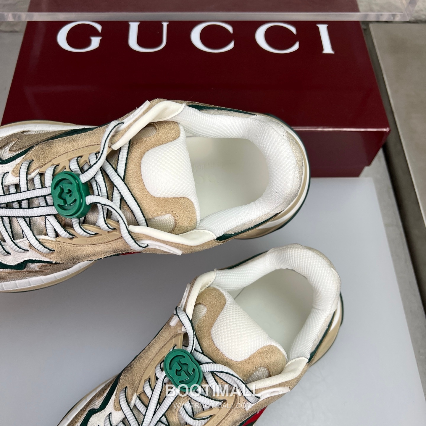 Gucci 2.0 Mesh Calfskin Leather Low Sneakers with GG Reflective Stripe Double G Lock Detail EVA TPU Sole 구찌 2.0 메쉬 카프스킨 레더 로우 스니커즈 GG 리플렉티브 스트라이프 더블G 락 디테일 EVA TPU 솔 4cm 7