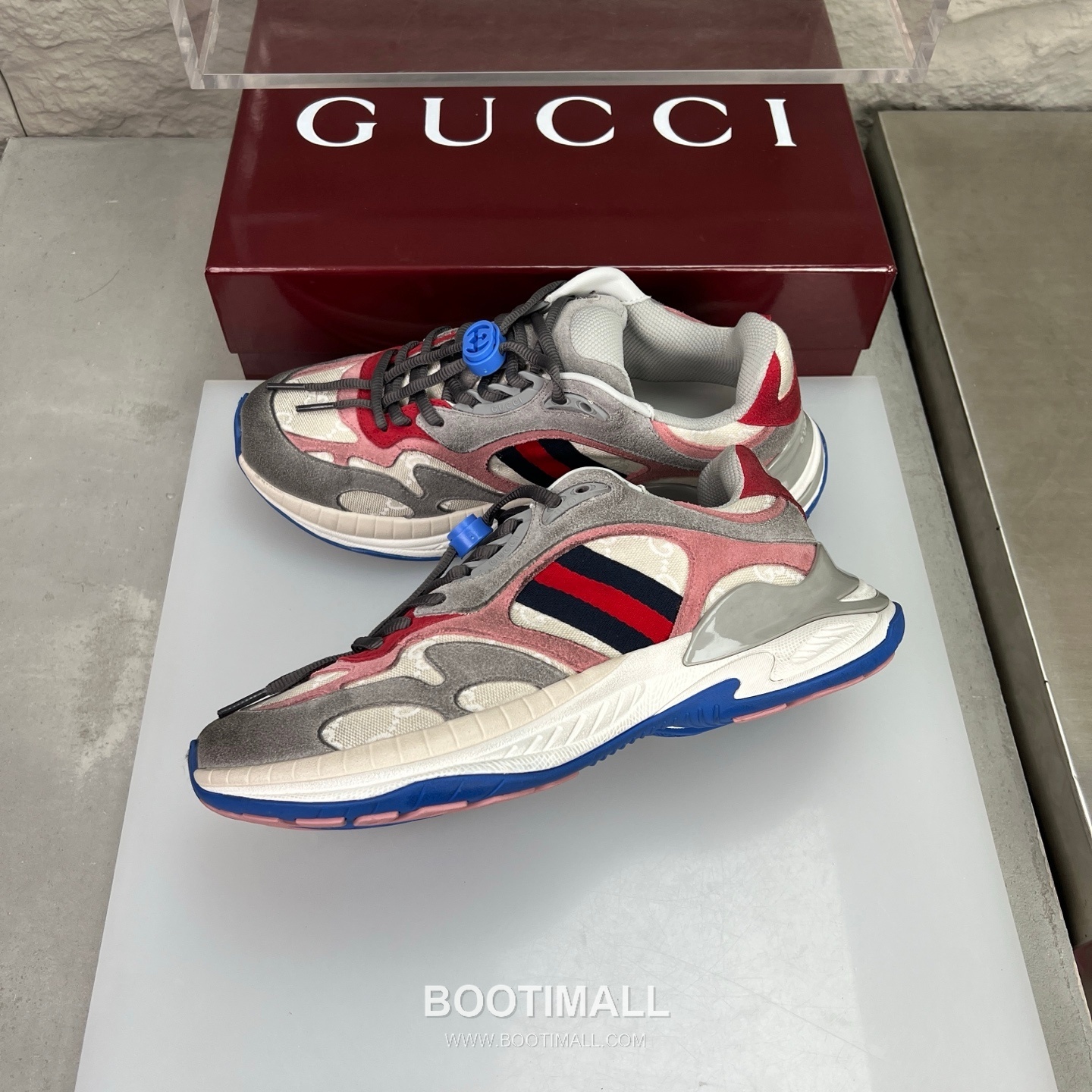 Gucci 2.0 Mesh Calfskin Leather Low Sneakers with GG Reflective Stripe Double G Lock Detail EVA TPU Sole 구찌 2.0 메쉬 카프스킨 레더 로우 스니커즈 GG 리플렉티브 스트라이프 더블G 락 디테일 EVA TPU 솔 4cm 4