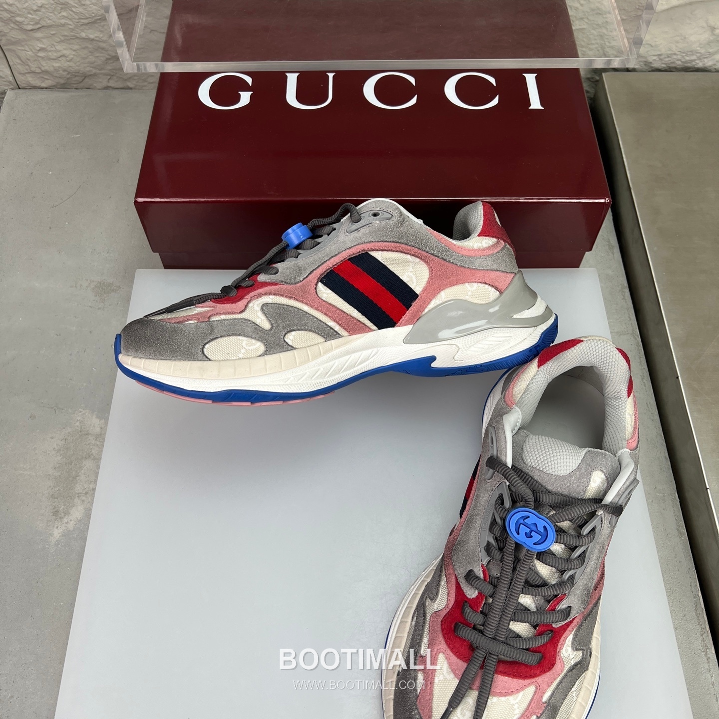 Gucci 2.0 Mesh Calfskin Leather Low Sneakers with GG Reflective Stripe Double G Lock Detail EVA TPU Sole 구찌 2.0 메쉬 카프스킨 레더 로우 스니커즈 GG 리플렉티브 스트라이프 더블G 락 디테일 EVA TPU 솔 4cm 5