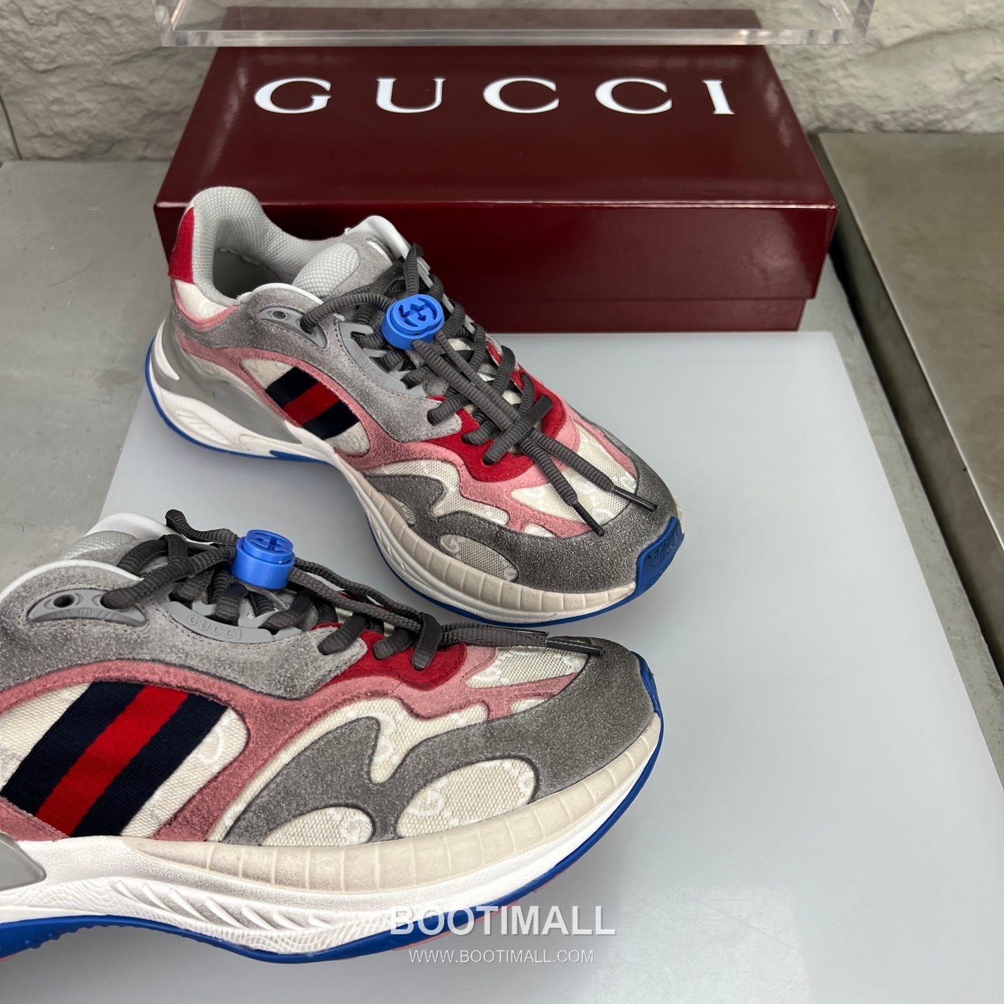 Gucci 2.0 Mesh Calfskin Leather Low Sneakers with GG Reflective Stripe Double G Lock Detail EVA TPU Sole 구찌 2.0 메쉬 카프스킨 레더 로우 스니커즈 GG 리플렉티브 스트라이프 더블G 락 디테일 EVA TPU 솔 4cm 6