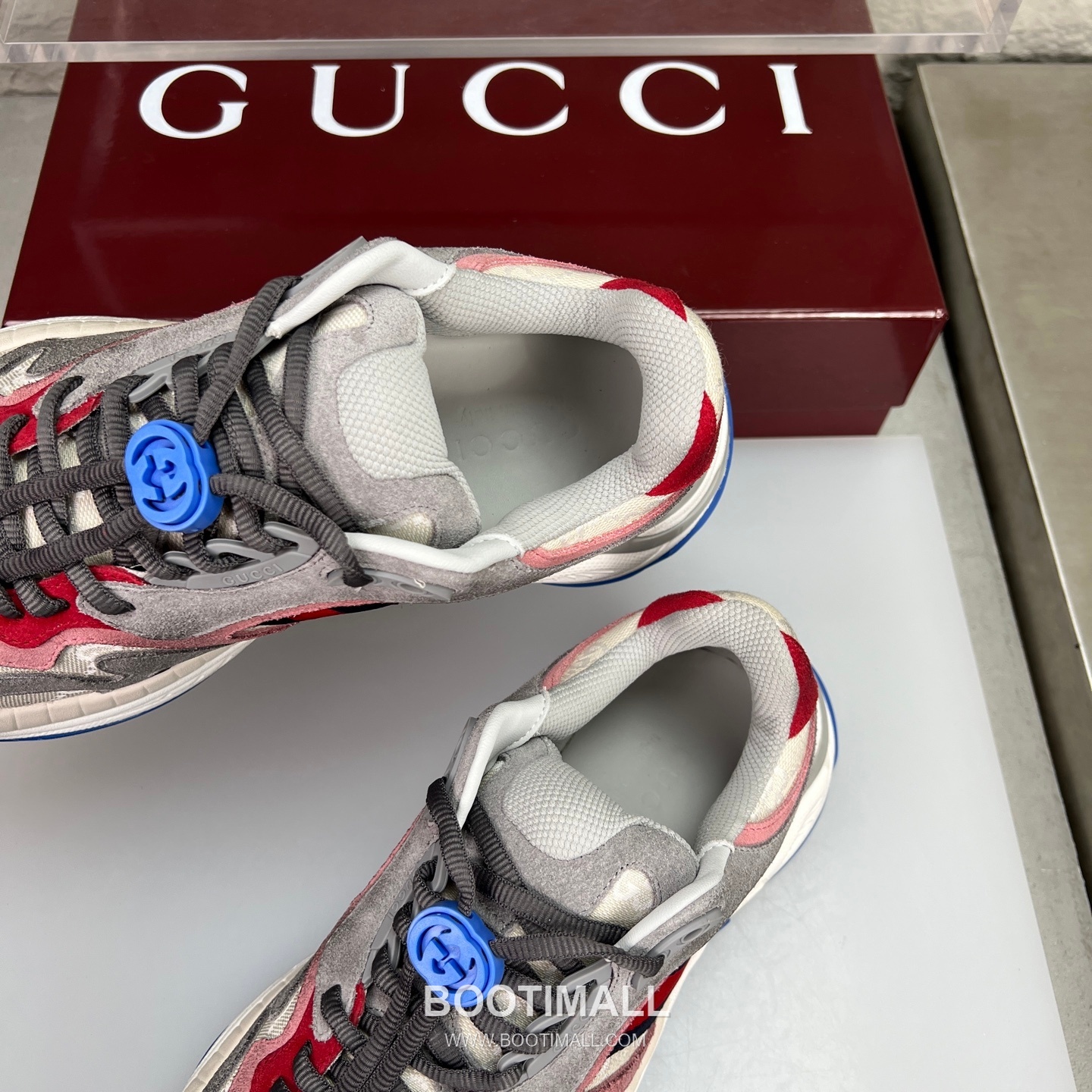 Gucci 2.0 Mesh Calfskin Leather Low Sneakers with GG Reflective Stripe Double G Lock Detail EVA TPU Sole 구찌 2.0 메쉬 카프스킨 레더 로우 스니커즈 GG 리플렉티브 스트라이프 더블G 락 디테일 EVA TPU 솔 4cm 7