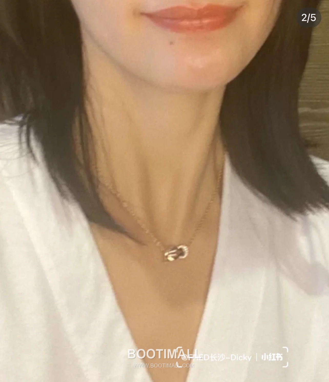 Fred Chance Infinie Brass Gold Plated Necklace with Infinity Knot Pendant 프레드 샹스 인피니 황동 골드도금 네클리스 인피니티 매듭 펜던트 1