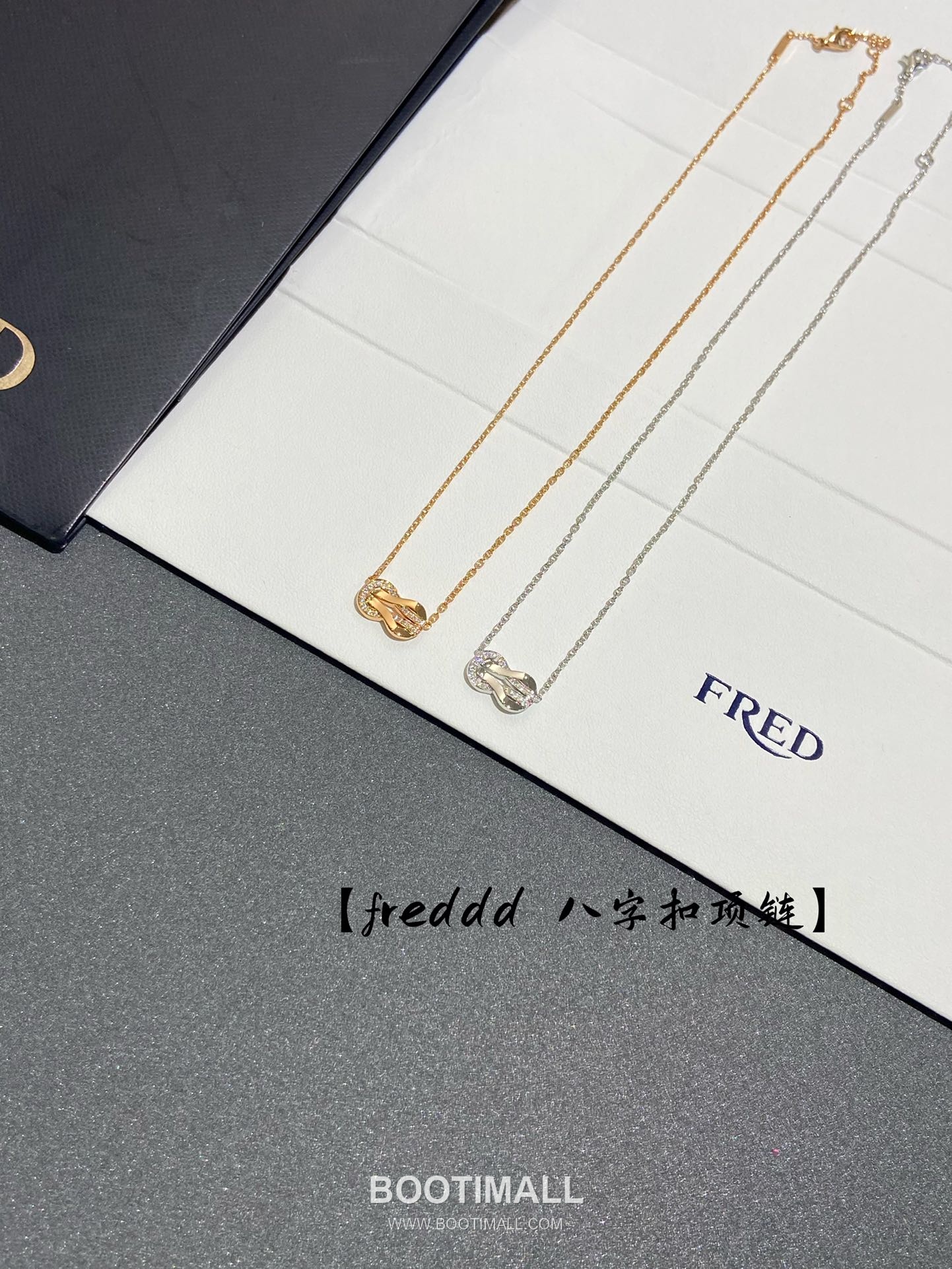 Fred Chance Infinie Brass Gold Plated Necklace with Infinity Knot Pendant 프레드 샹스 인피니 황동 골드도금 네클리스 인피니티 매듭 펜던트 10