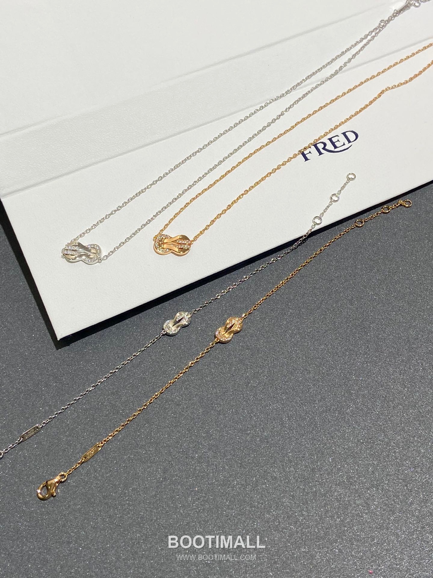 Fred Chance Infinie Brass Gold Plated Bracelet with Infinity Knot Clasp 프레드 샹스 인피니 황동 골드도금 브레이슬릿 인피니티 매듭 클래스프 1