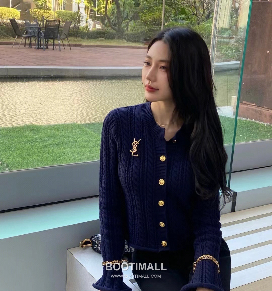 Saint Laurent Twist Pattern Brass Gold Plated Brooch with Pin Clasp Detail 생로랑 트위스트 패턴 황동 골드도금 브로치 핀 클래스프 디테일 3