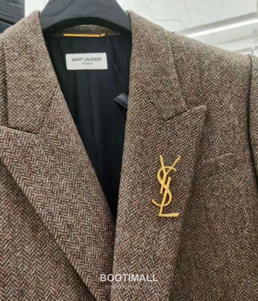 Saint Laurent Twist Pattern Brass Gold Plated Brooch with Pin Clasp Detail 생로랑 트위스트 패턴 황동 골드도금 브로치 핀 클래스프 디테일 5