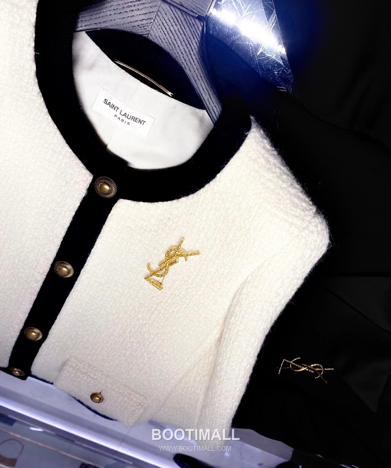 Saint Laurent Twist Pattern Brass Gold Plated Brooch with Pin Clasp Detail 생로랑 트위스트 패턴 황동 골드도금 브로치 핀 클래스프 디테일 7