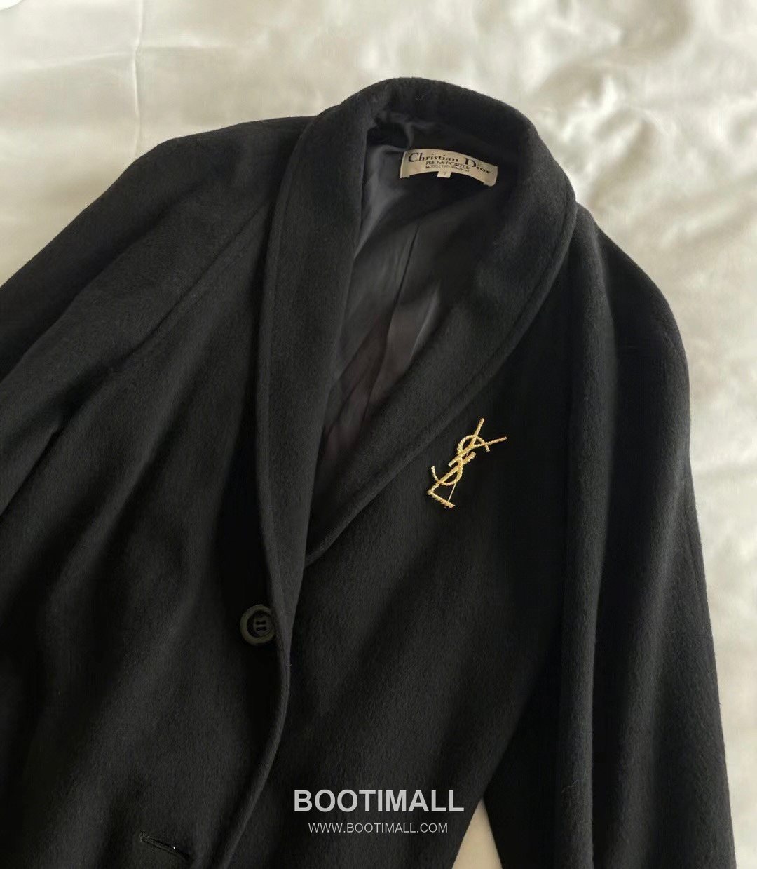 Saint Laurent Twist Pattern Brass Gold Plated Brooch with Pin Clasp Detail 생로랑 트위스트 패턴 황동 골드도금 브로치 핀 클래스프 디테일 8