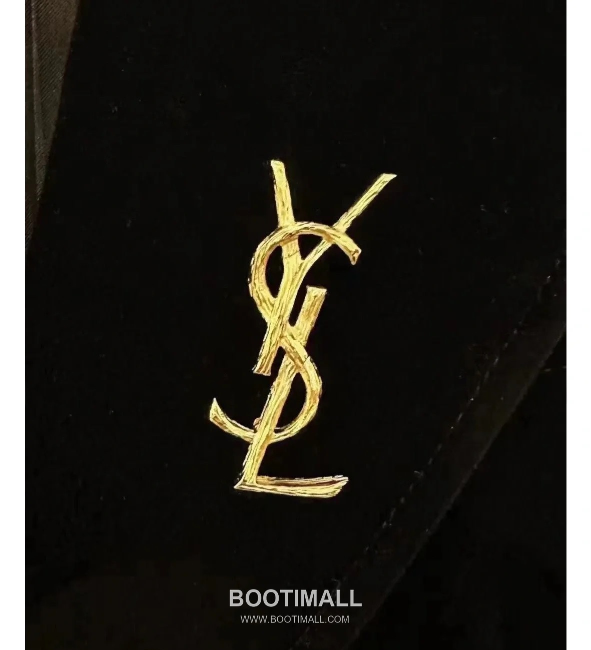 Saint Laurent Bark Texture Brass Gold Plated Brooch with Pin Clasp Detail 생로랑 바크 텍스처 황동 골드도금 브로치 핀 클래스프 디테일 1