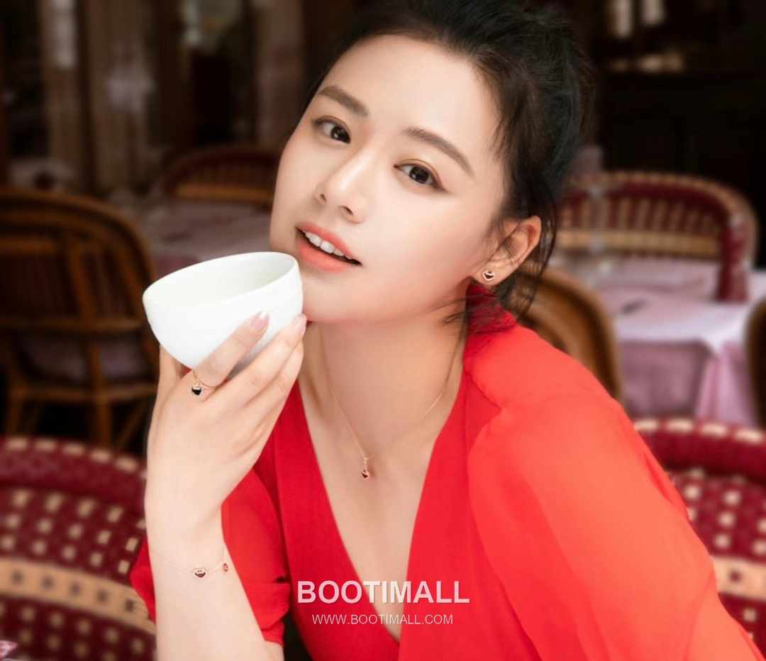 Qeelin Mini Ruyi Carnelian Mother of Pearl Diamond 18K White Gold Bracelet with Coin Charm 미니 루이 카넬리안 자개 다이아 18K 화이트골드 브레이슬릿 코인 참 디테일 7