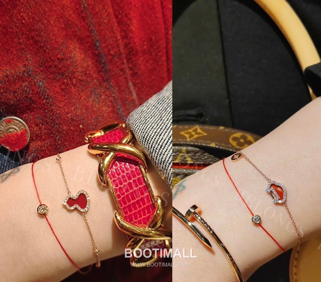 Qeelin Mini Ruyi Carnelian Mother of Pearl Diamond 18K White Gold Bracelet with Coin Charm 미니 루이 카넬리안 자개 다이아 18K 화이트골드 브레이슬릿 코인 참 디테일 9