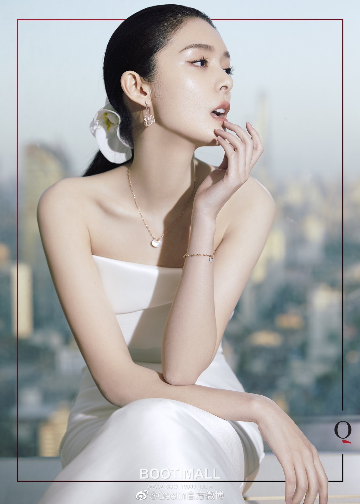 Qeelin Wulu Double Gourd Openwork Brass Gold Plated Drop Earring with Hollow Pendant 기린 우루 더블 고드 오픈워크 황동 골드도금 드롭 이어링 홀로우 펜던트 2