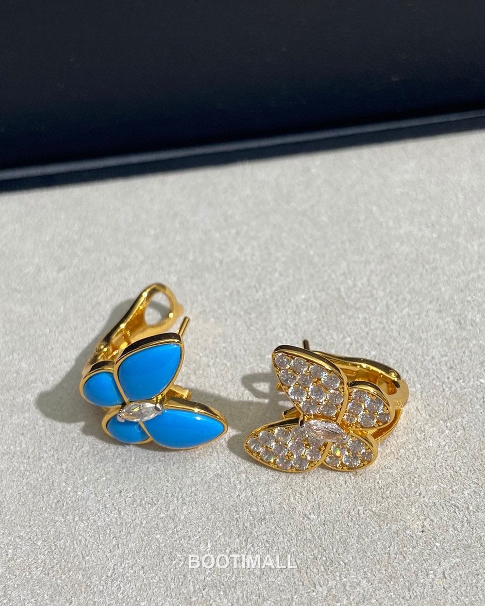 Van Cleef & Arpels Two Butterfly Turquoise Diamond 18K White Gold Necklace with Butterfly Motif 반클리프아펠 투 버터플라이 터키석 다이아 18K 화이트골드 네클리스 버터플라이 모티프 9