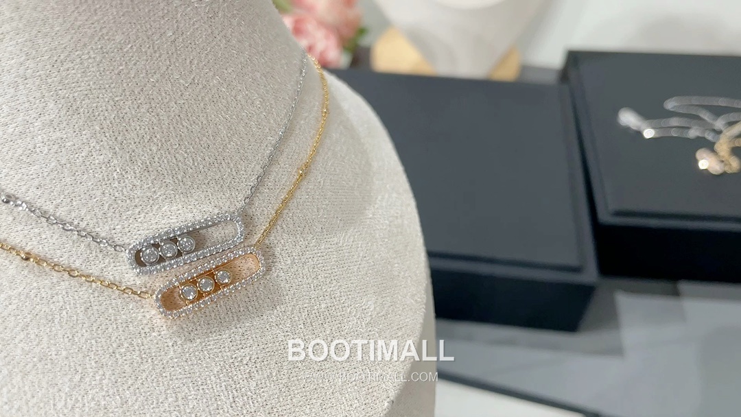 De Beers Trilogy Moving Diamond Sterling Silver 925 Necklace with Sliding Pendant 드비어스 트릴로지 무빙 다이아 스털링 실버 925 네클리스 슬라이딩 펜던트 1