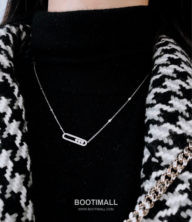 De Beers Trilogy Moving Diamond Sterling Silver 925 Necklace with Sliding Pendant 드비어스 트릴로지 무빙 다이아 스털링 실버 925 네클리스 슬라이딩 펜던트 3